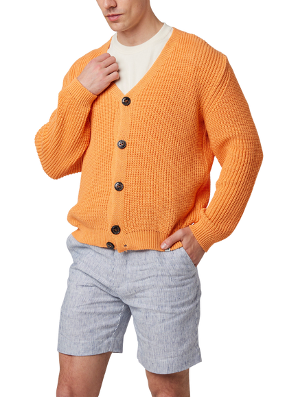 Peregrine River Cardigan, Apricot, Apricot