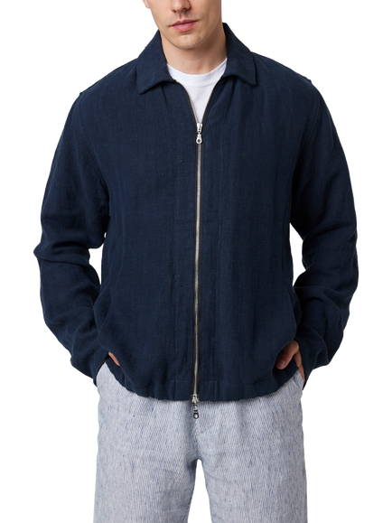 Peregrine Windsor Bomber Jacket, Navy, Navy