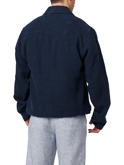 Peregrine Windsor Bomber Jacket, Navy - view 2, Navy