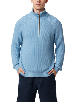 Peregrine Felix Quarter Zip Jumper, Ocean, Ocean