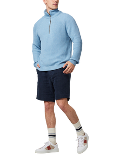 Peregrine Felix Quarter Zip Jumper, Ocean - view 2, Ocean