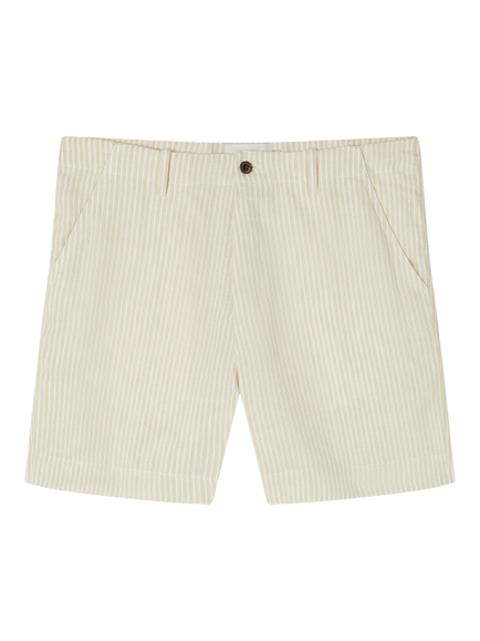 Peregrine Windsor Linen Shorts, Beige Candy Stripe - view 2, Beige Candy Stripe