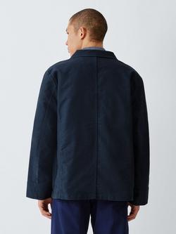 Nigel Cabourn Moleskin Utility Jacket, Dark Navy - view 2, Dark Navy