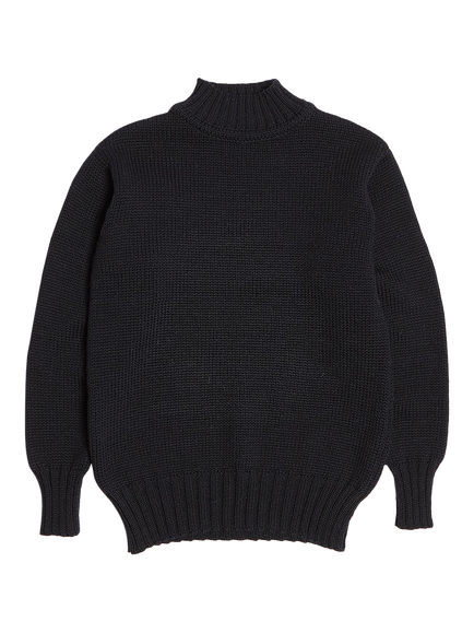 Nigel Cabourn High Neck Wool Jumper, Navy, Navy