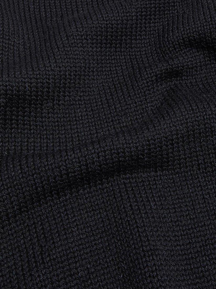 Product image 4 of 4, which shows Nigel Cabourn High Neck Wool Jumper, Navy, 46R
