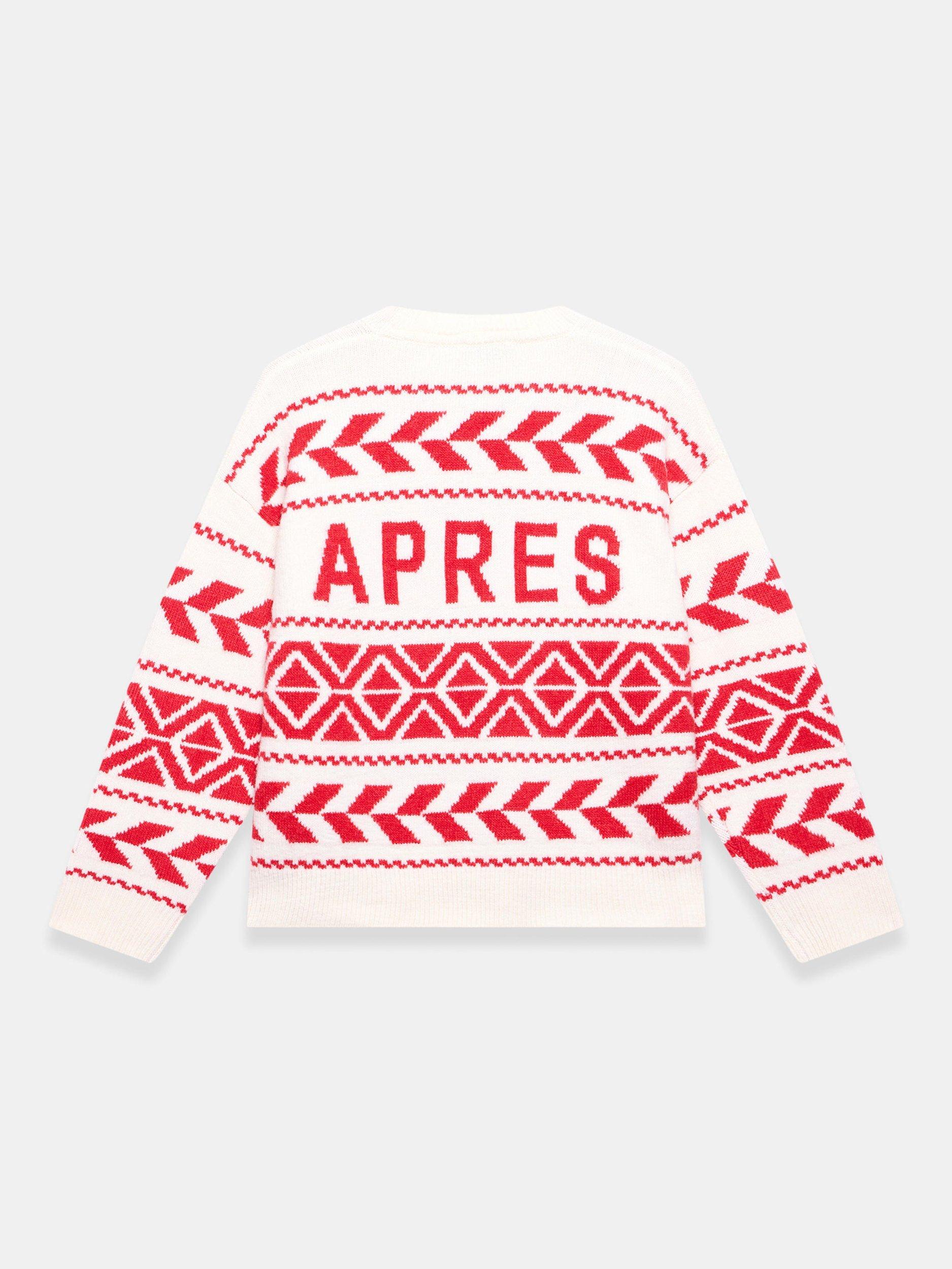 Product image 8 of 8, which shows Mint Velvet Fair Isle Graphic Jumper, Red/Multi, XS