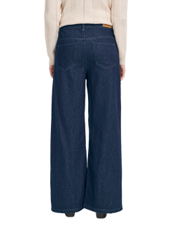 ICHI Berisel Trousers, Denim Authentic Blue - view 2, Denim Authentic Blue