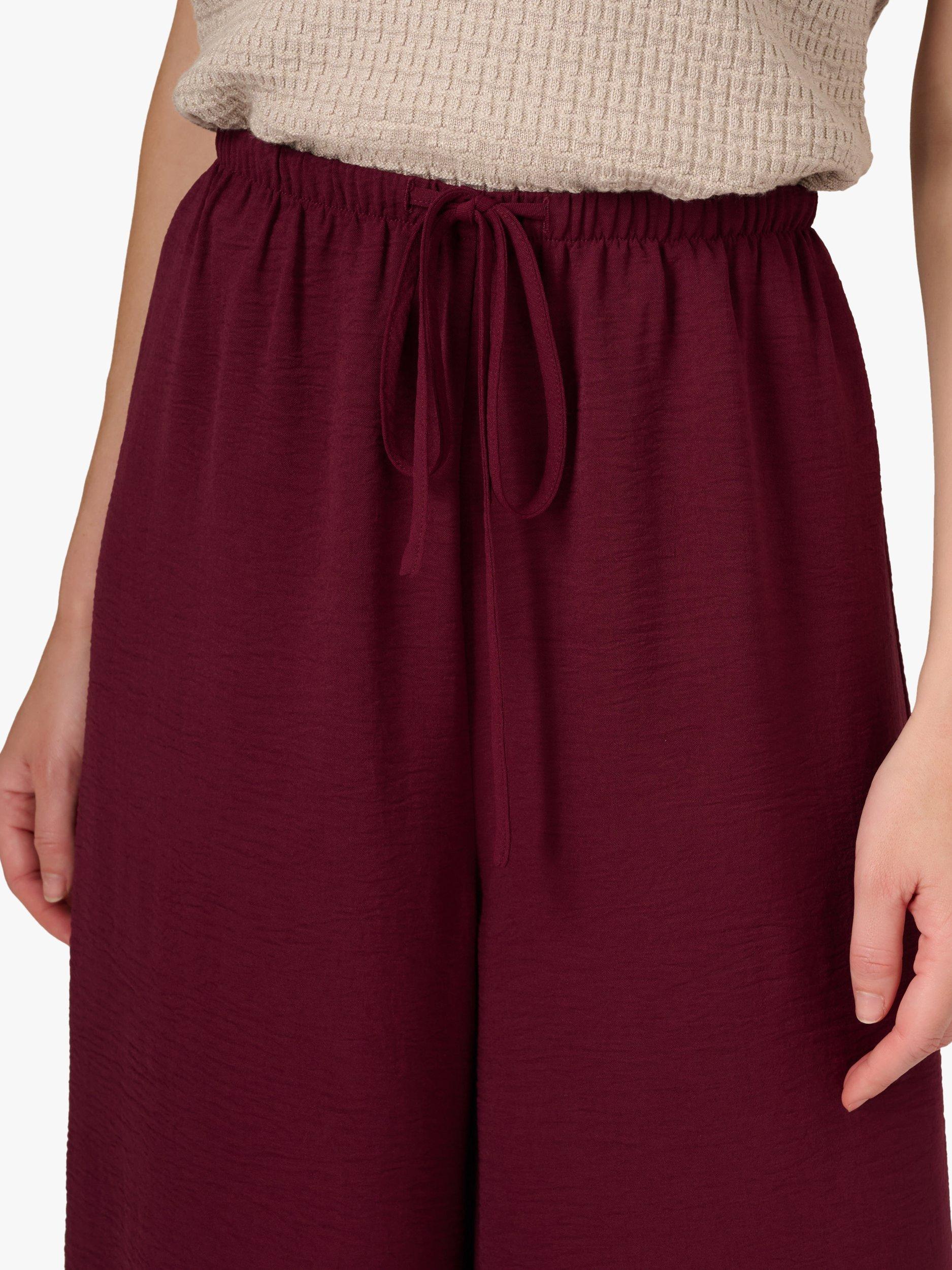 Product image 4 of 6, which shows Adrianna Papell Elasticated Wide Leg Trousers, Fig, S