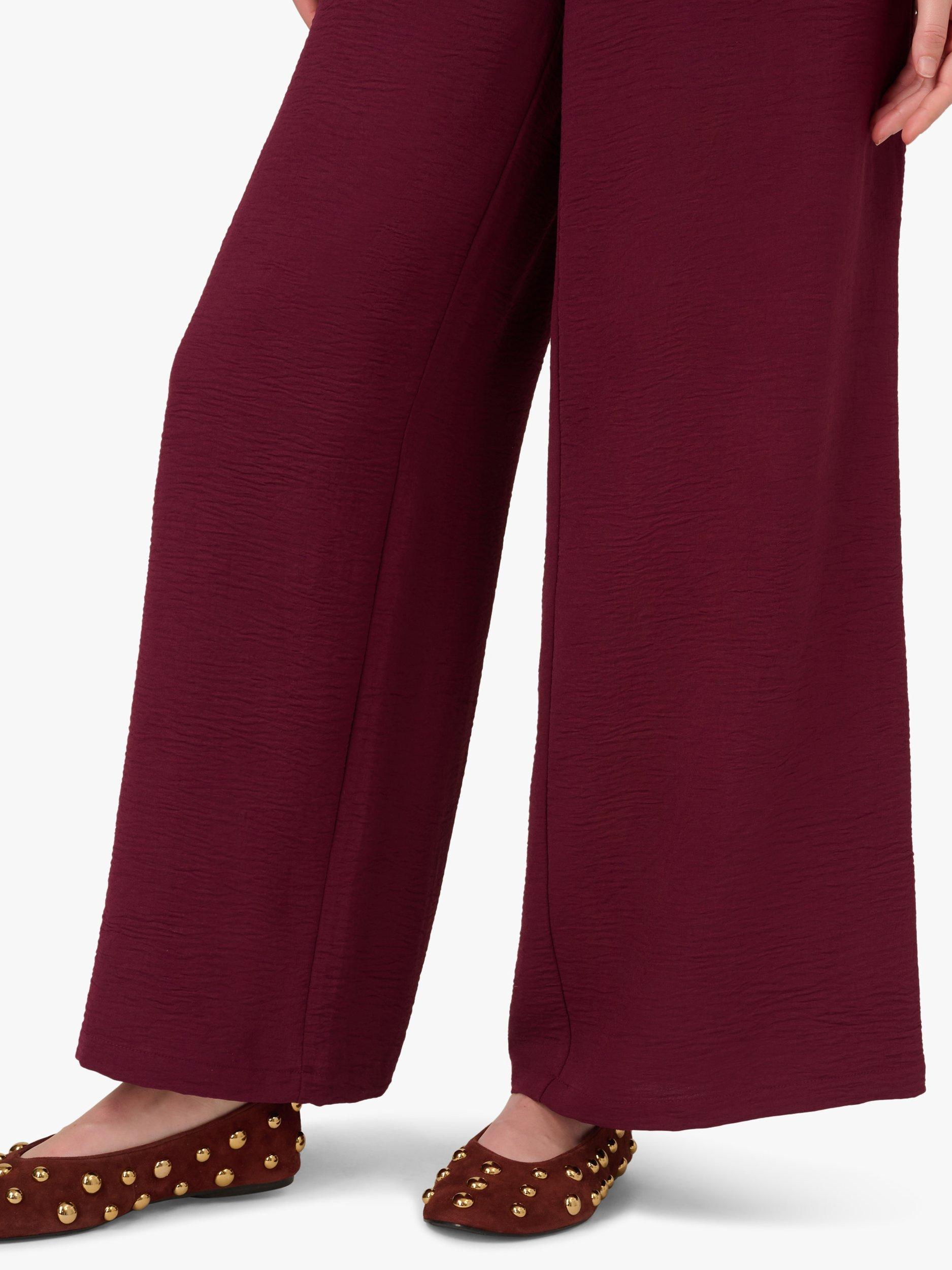 Product image 5 of 6, which shows Adrianna Papell Elasticated Wide Leg Trousers, Fig, S