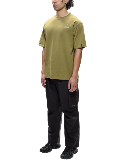 ELLIKER Rill Bug Cotton Regular Fit T-Shirt, Khaki