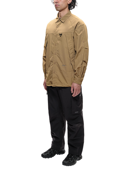 ELLIKER Craw Long Sleeve Zipper Tech Shirt, Sand