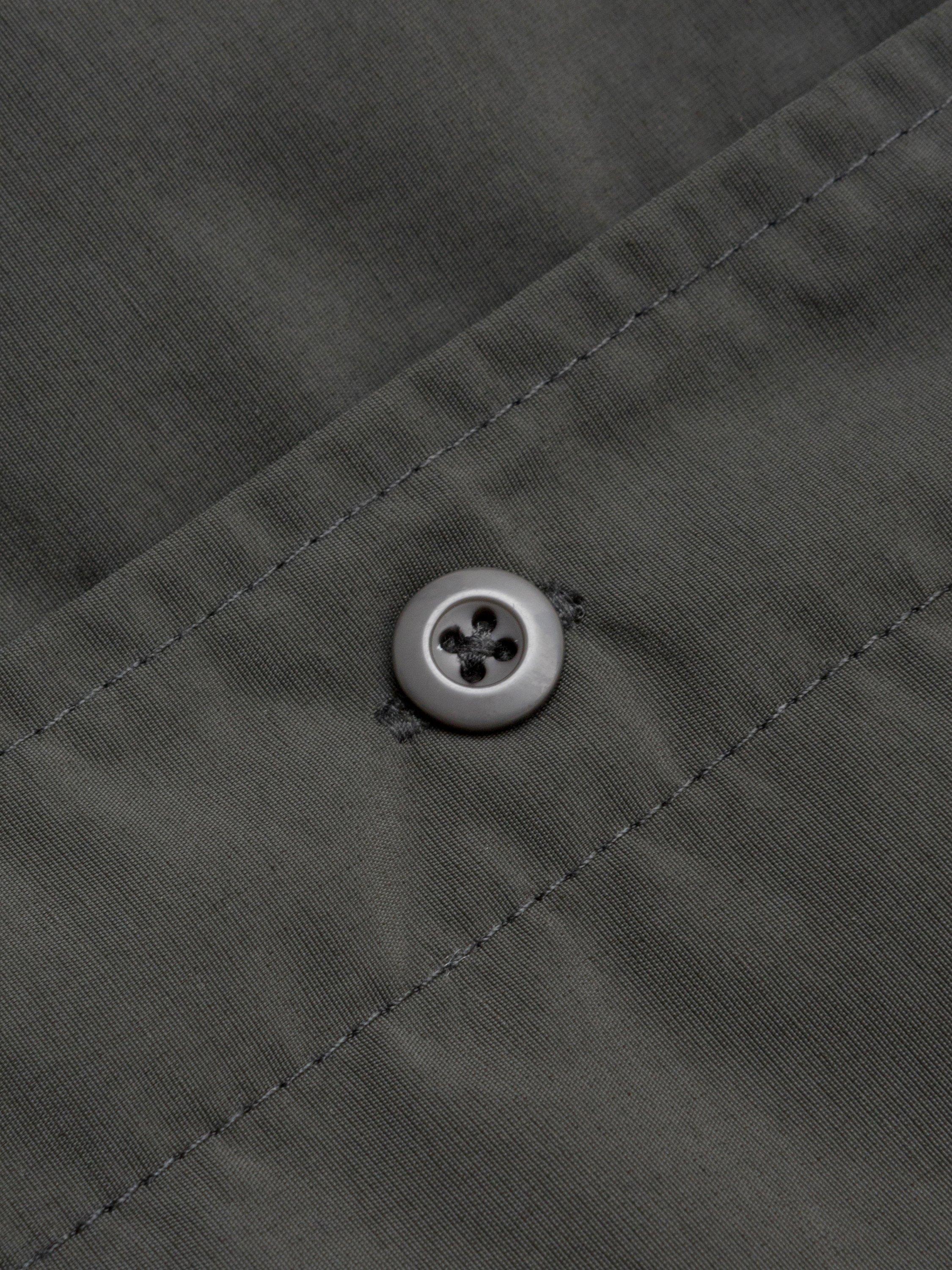 Product image 7 of 7, which shows ELLIKER Craw Long Sleeve Zipper Tech Shirt, Grey, S