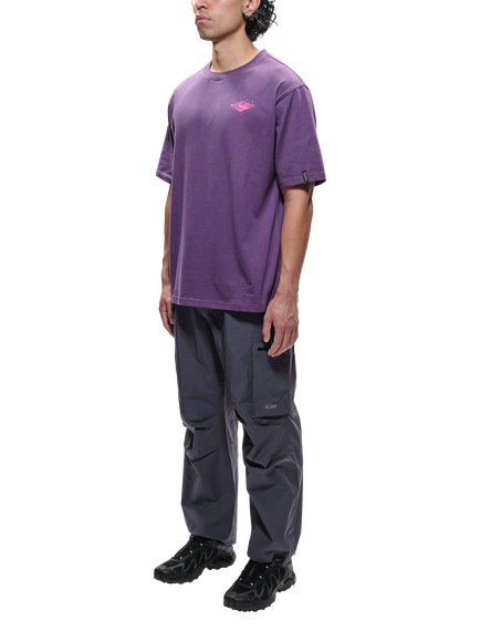 ELLIKER Rill Hill Cotton Regular Fit T-Shirt, Purple