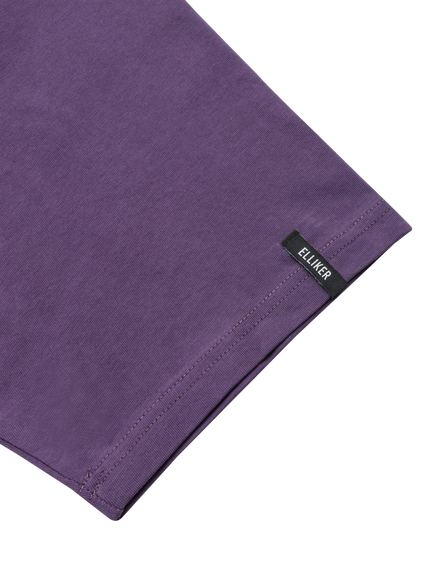 ELLIKER Rill Hill Cotton Regular Fit T-Shirt - view 2, Purple