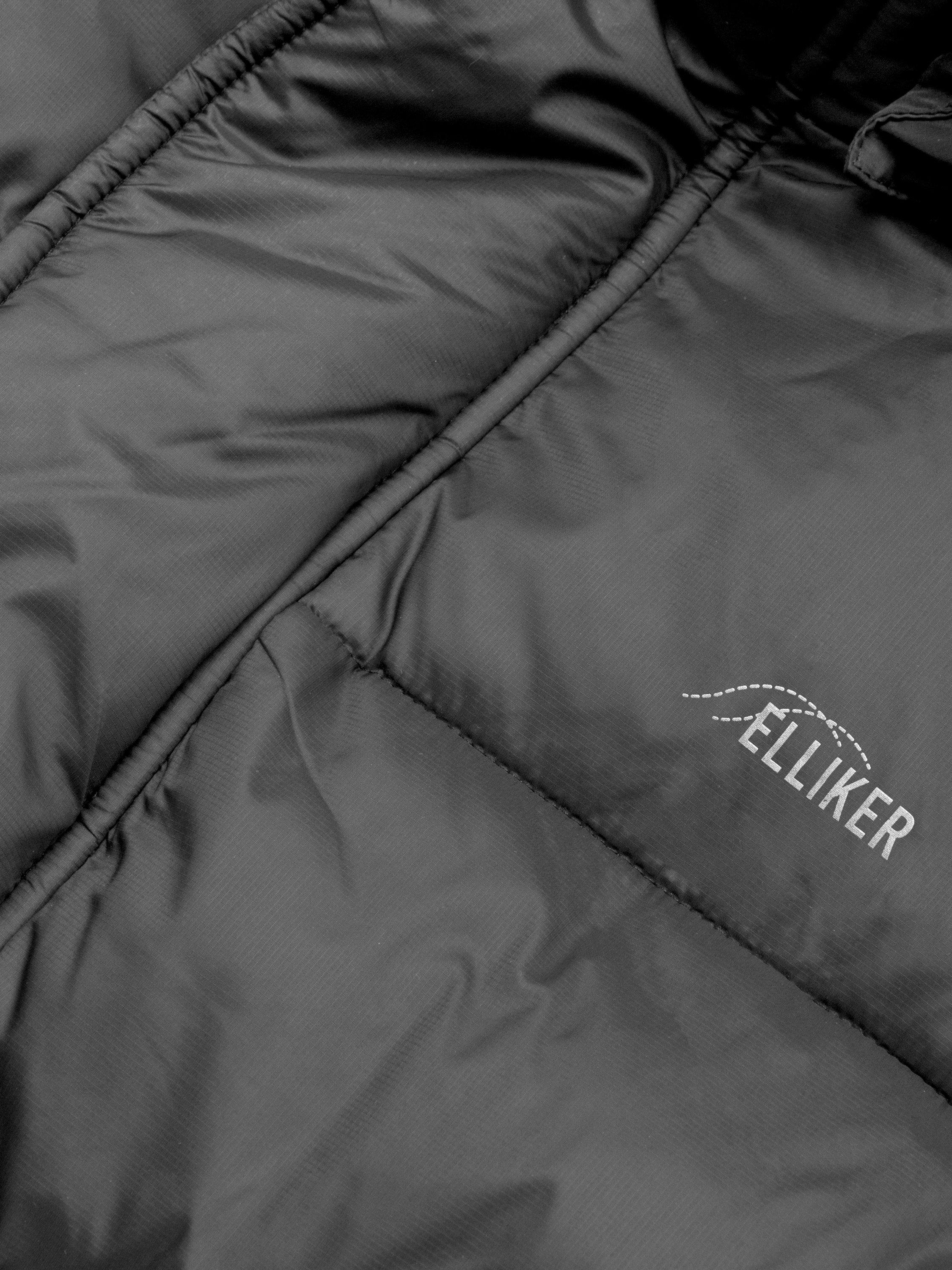 Product image 2 of 9, which shows ELLIKER Kisdon Insulated Puffer Jacket, Black, S