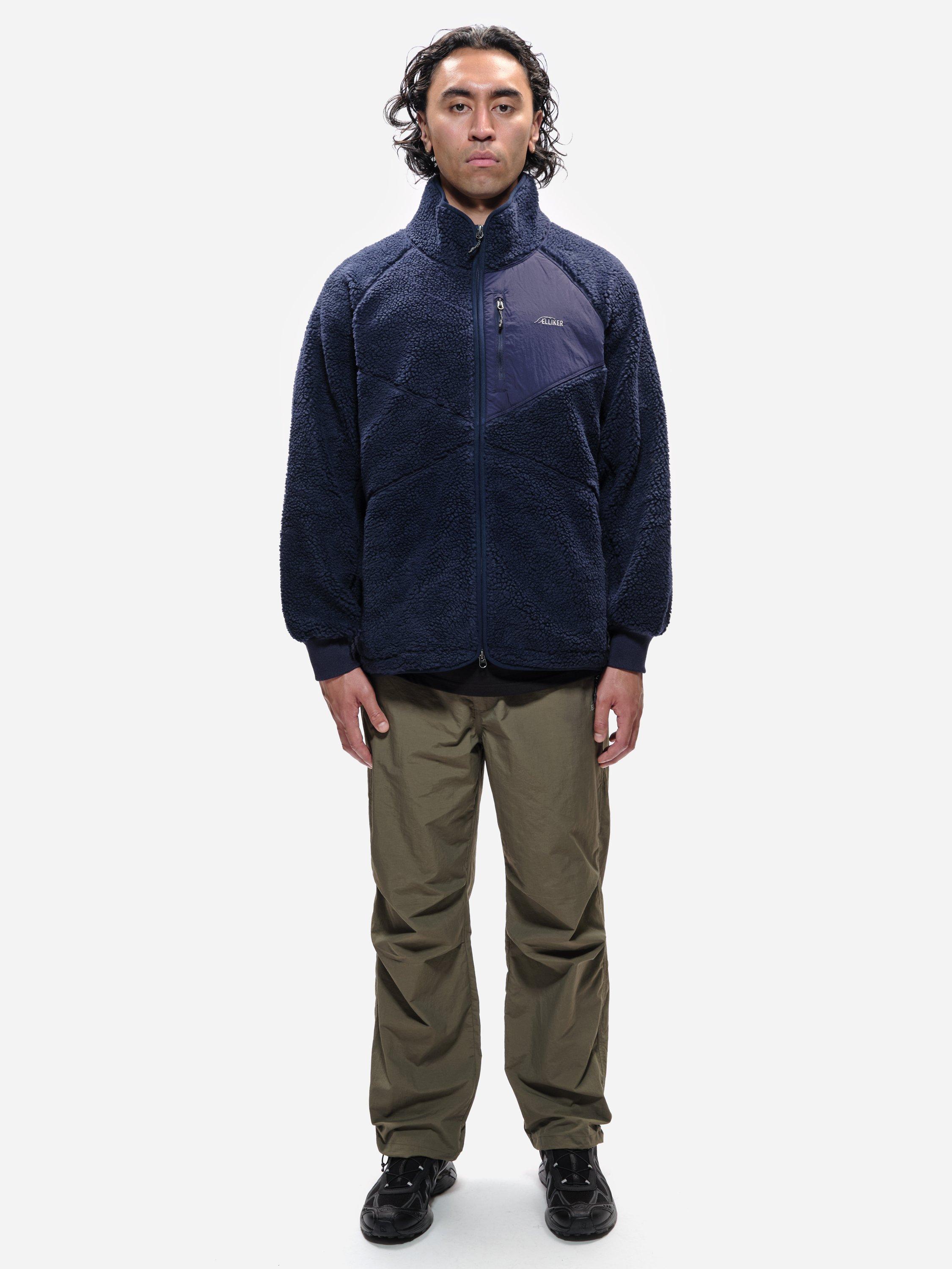 Product image 7 of 11, which shows ELLIKER Keld Sherpa Fleece Jacket, Navy, S