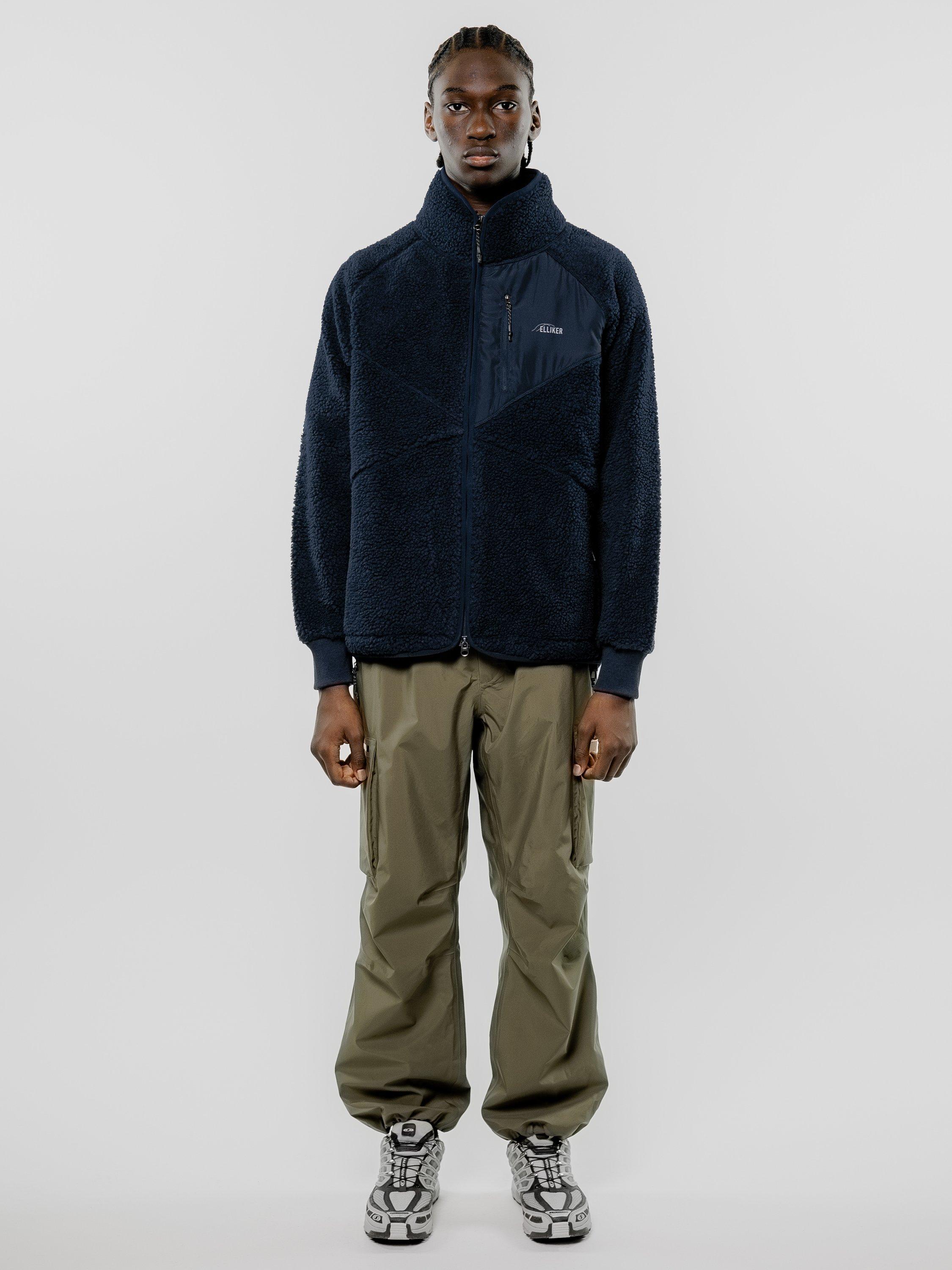 Product image 8 of 11, which shows ELLIKER Keld Sherpa Fleece Jacket, Navy, S
