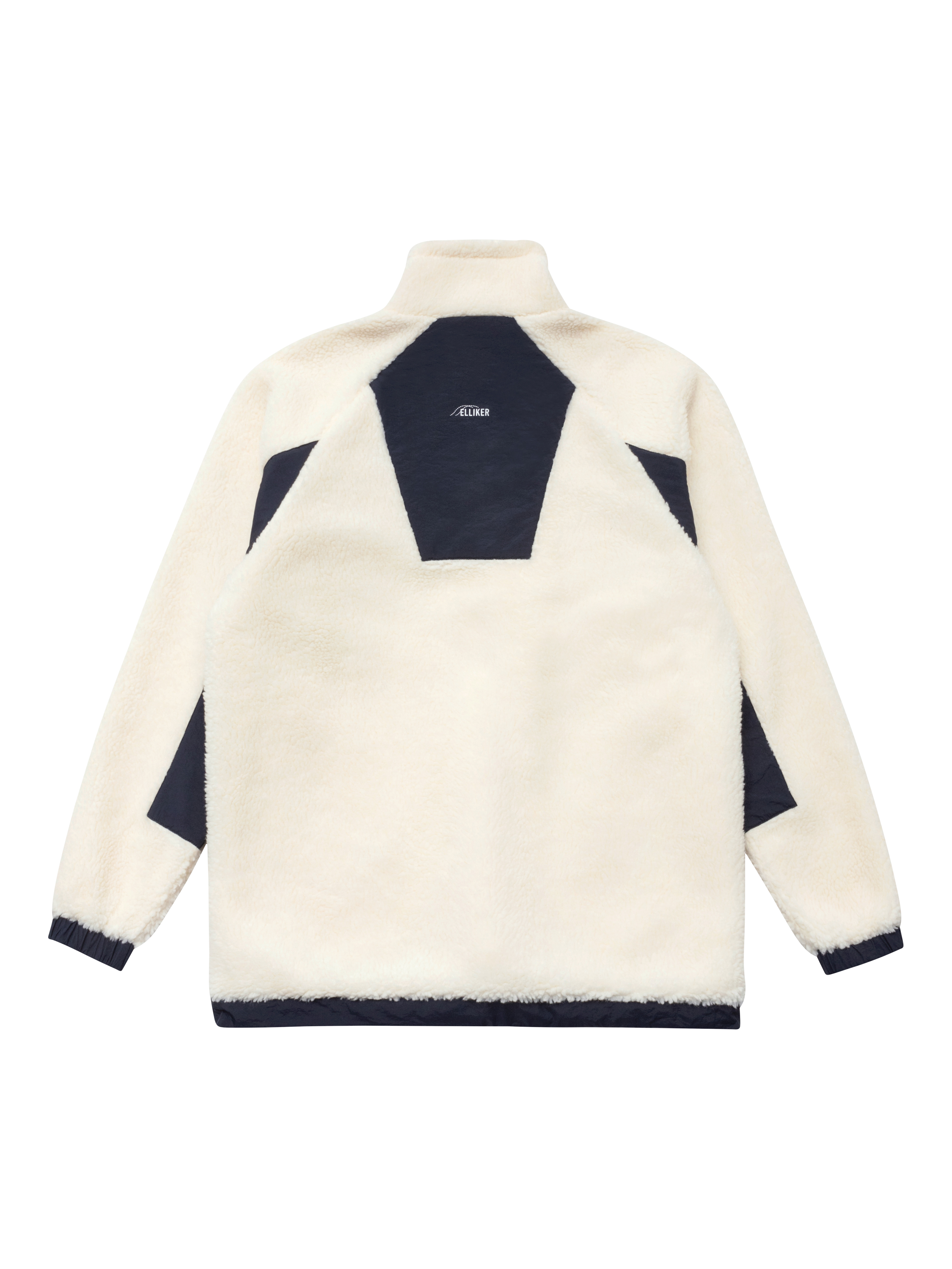 Product image 4 of 8, which shows ELLIKER Sike Fleece Pullover Top, Cream, XS