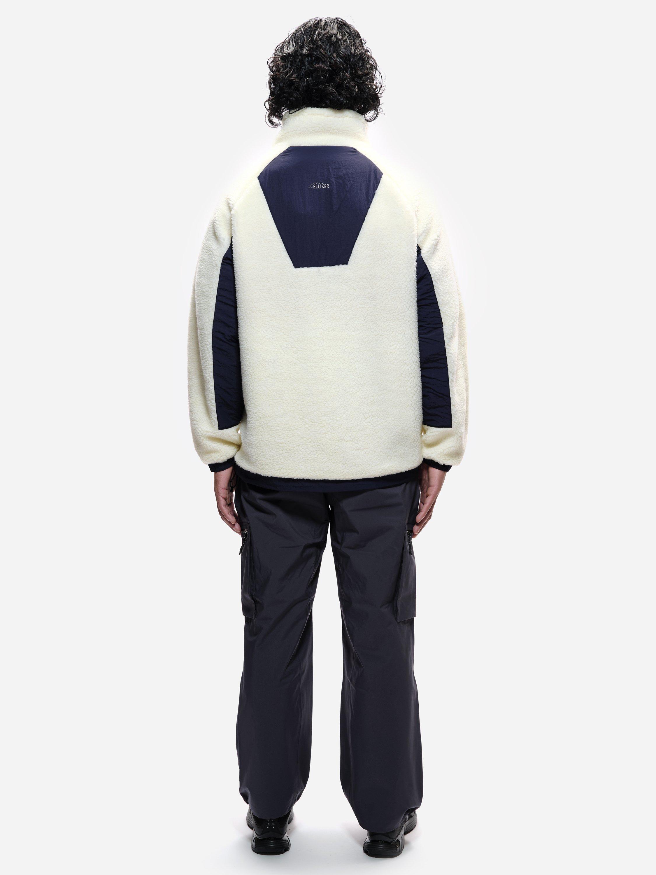 Product image 7 of 8, which shows ELLIKER Sike Fleece Pullover Top, Cream, XS