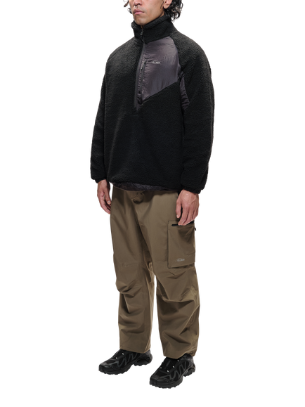 ELLIKER Sike Fleece Pullover Top, Black
