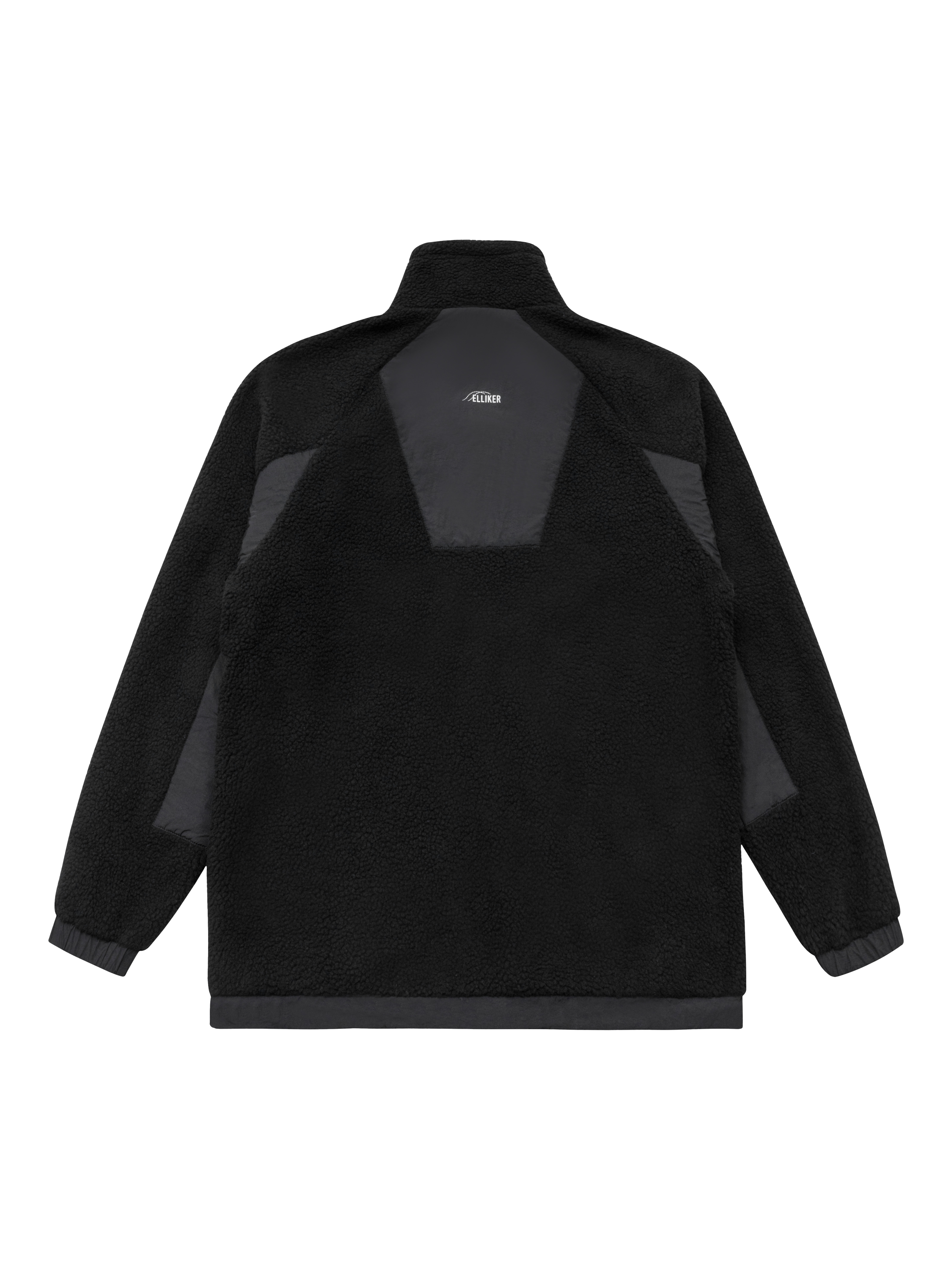 Product image 4 of 8, which shows ELLIKER Sike Fleece Pullover Top, Black, XS