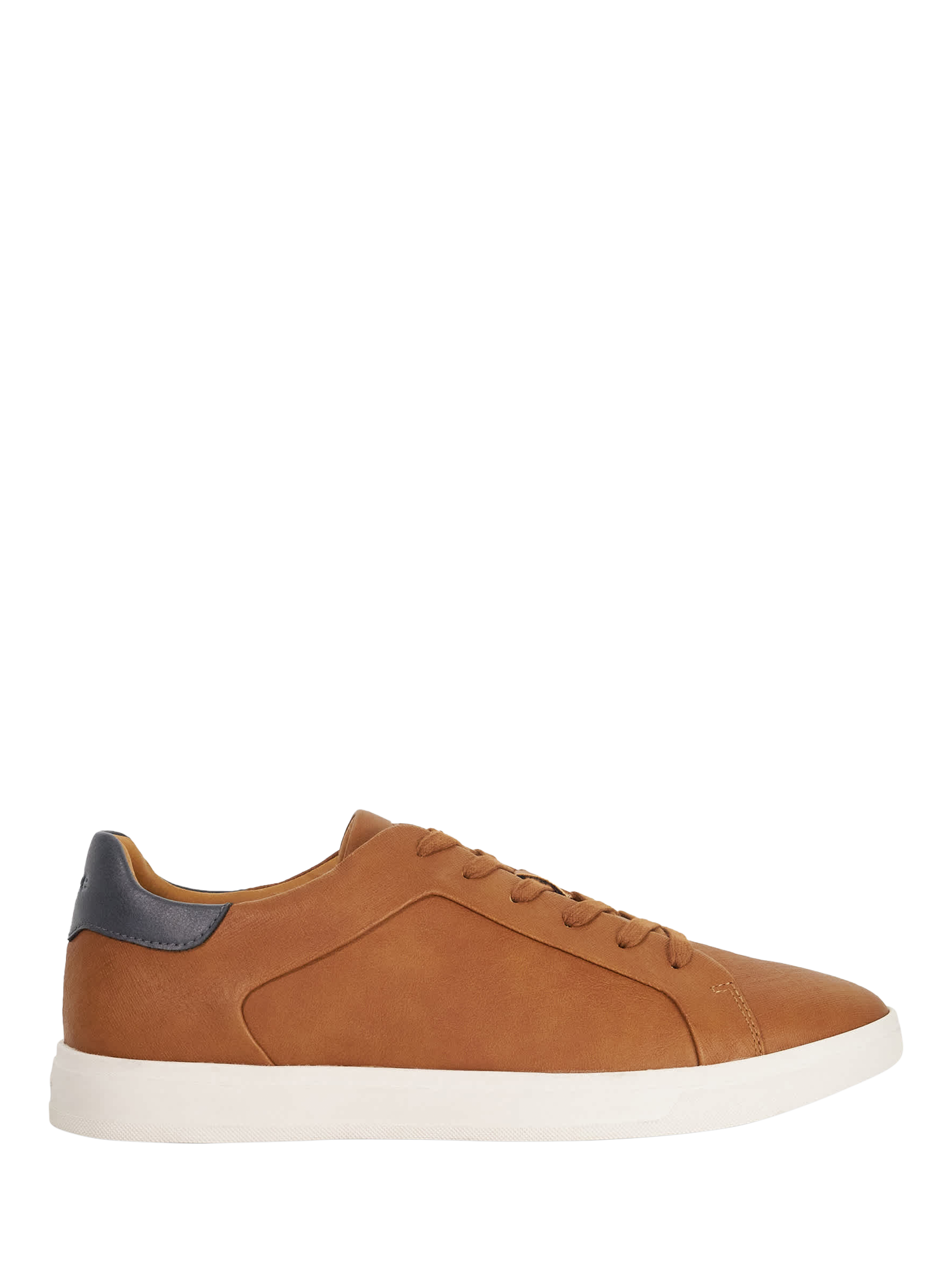 Product image 1 of 6, which shows Dune London Traces Lace Up Trainers, Tan, EU40