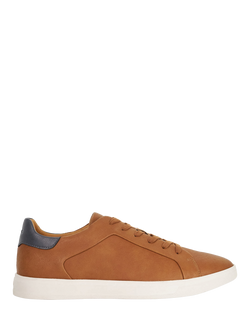 Dune London Traces Lace Up Trainers, Tan, Tan