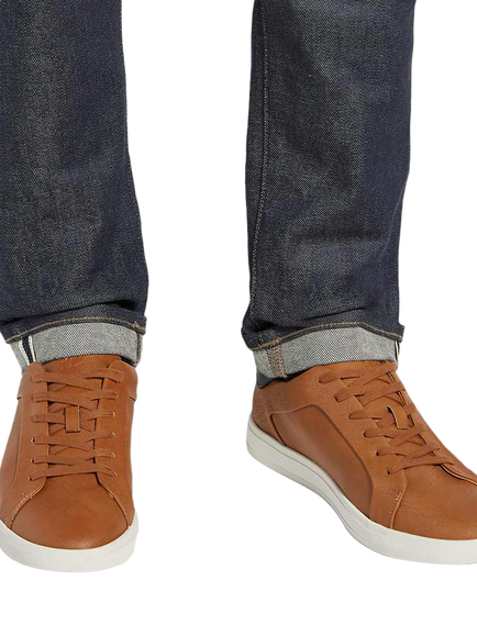 Dune London Traces Lace Up Trainers, Tan - view 2, Tan