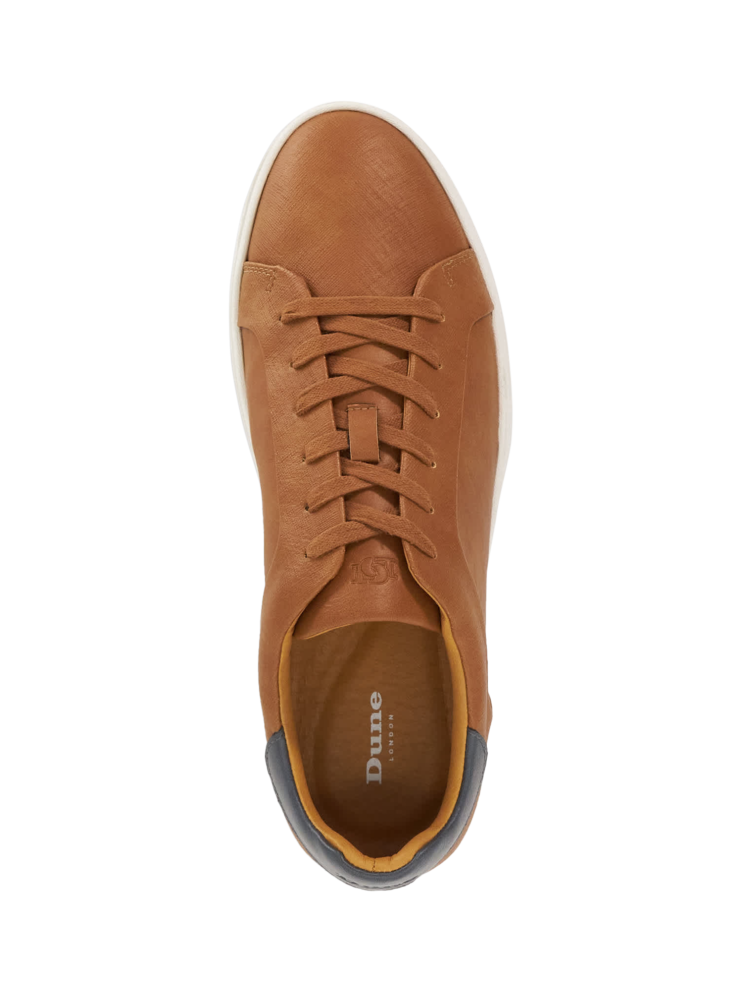 Product image 5 of 6, which shows Dune London Traces Lace Up Trainers, Tan, EU40