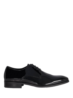 Dune London Satchel Patent Leather Oxford Shoes, Black, Black