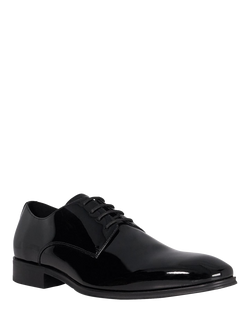 Dune London Satchel Patent Leather Oxford Shoes, Black - view 2, Black