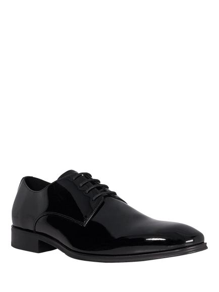 Dune London Satchel Patent Leather Oxford Shoes, Black - view 2, Black