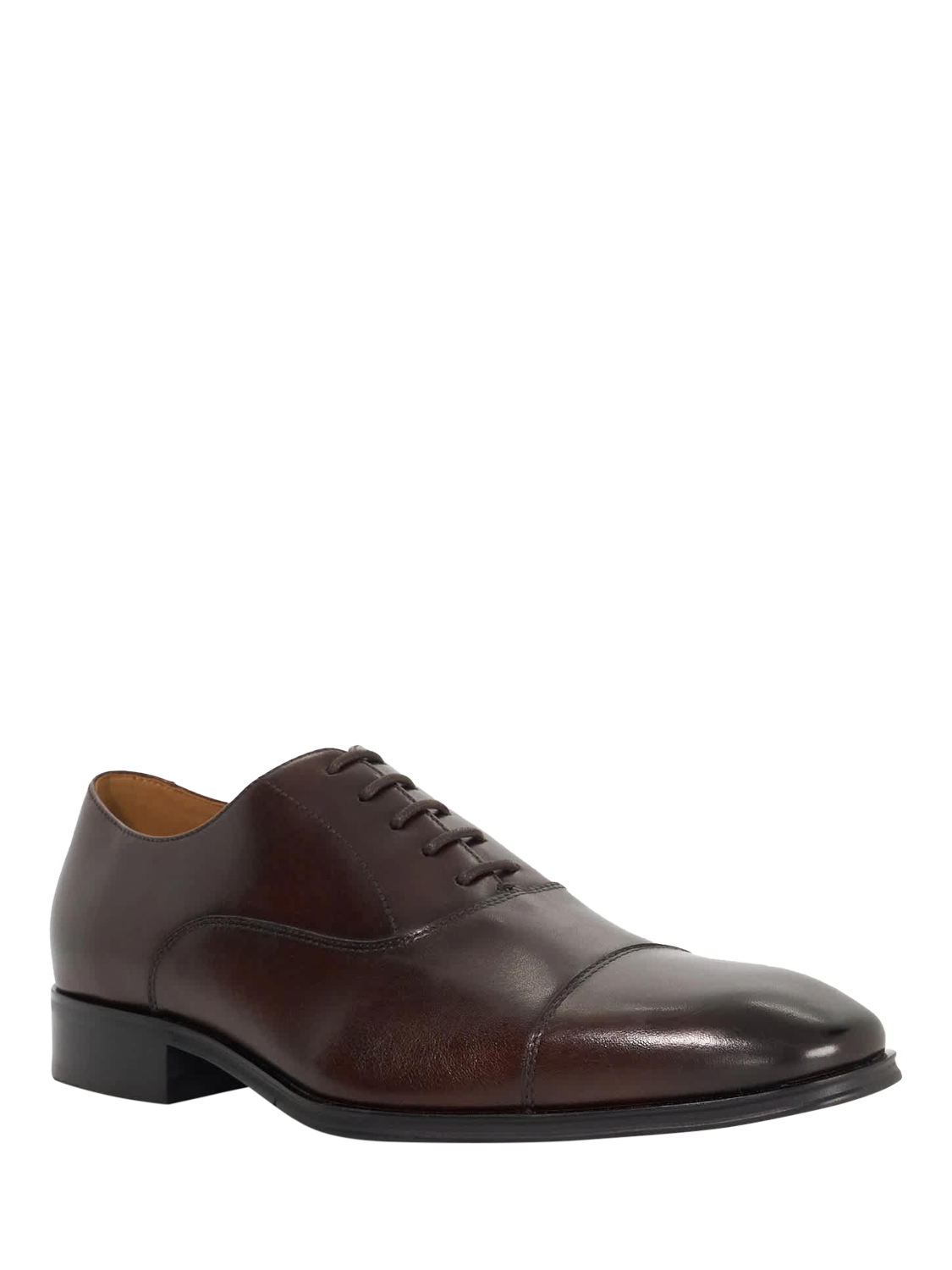 Product image 3 of 6, which shows Dune London Solver Leather Oxford Shoes, Brown, EU40