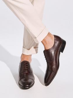 Dune London Solver Leather Oxford Shoes, Brown