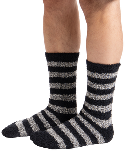 totes Supersoft Slipper Socks, Pack of 2, Black/Grey - view 2, Black/Grey