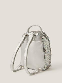 Monsoon Kids' Glitter Backpack, Blue - view 2, Blue