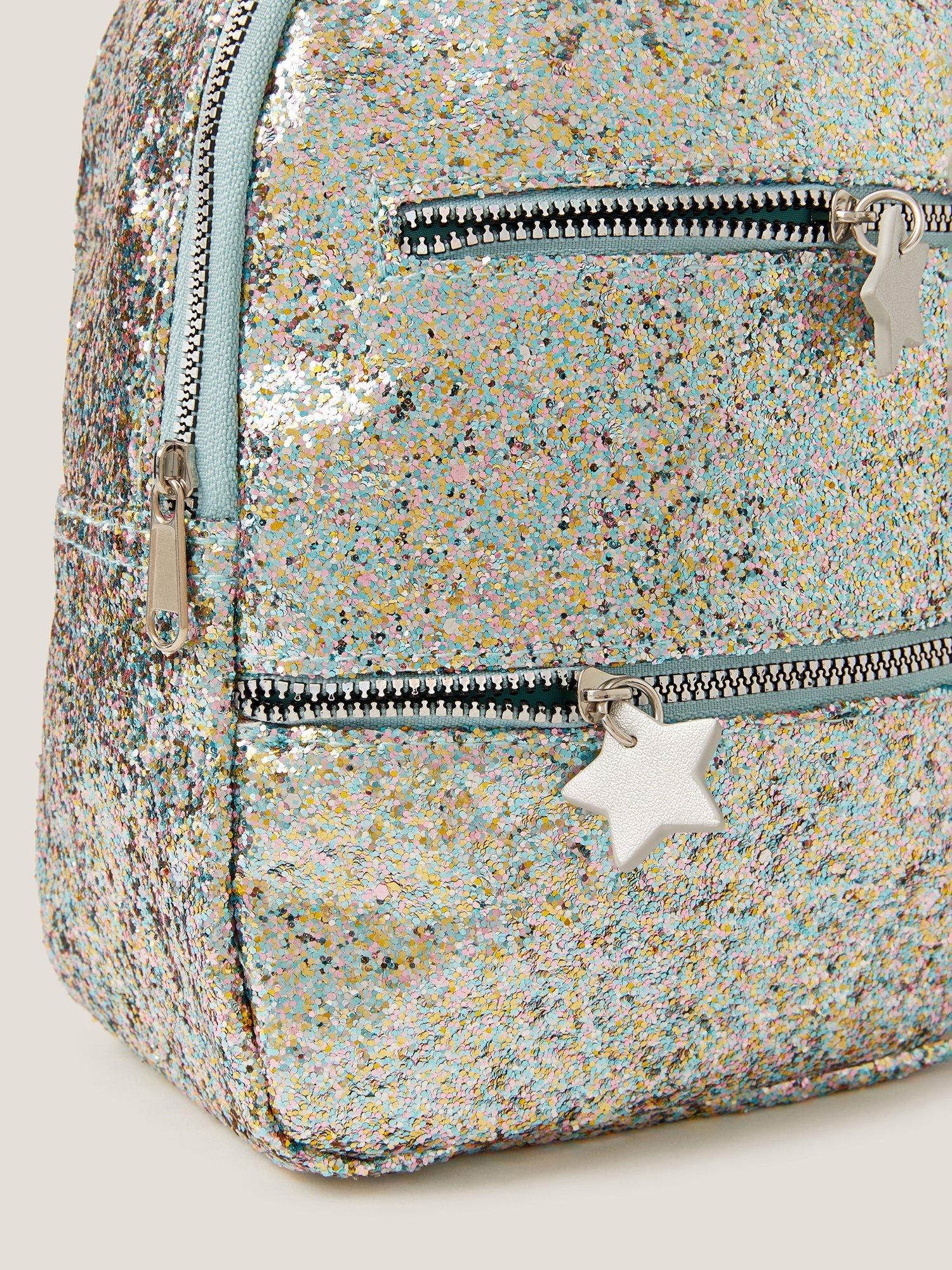Product image 3 of 4, which shows Monsoon Kids' Glitter Backpack, Blue