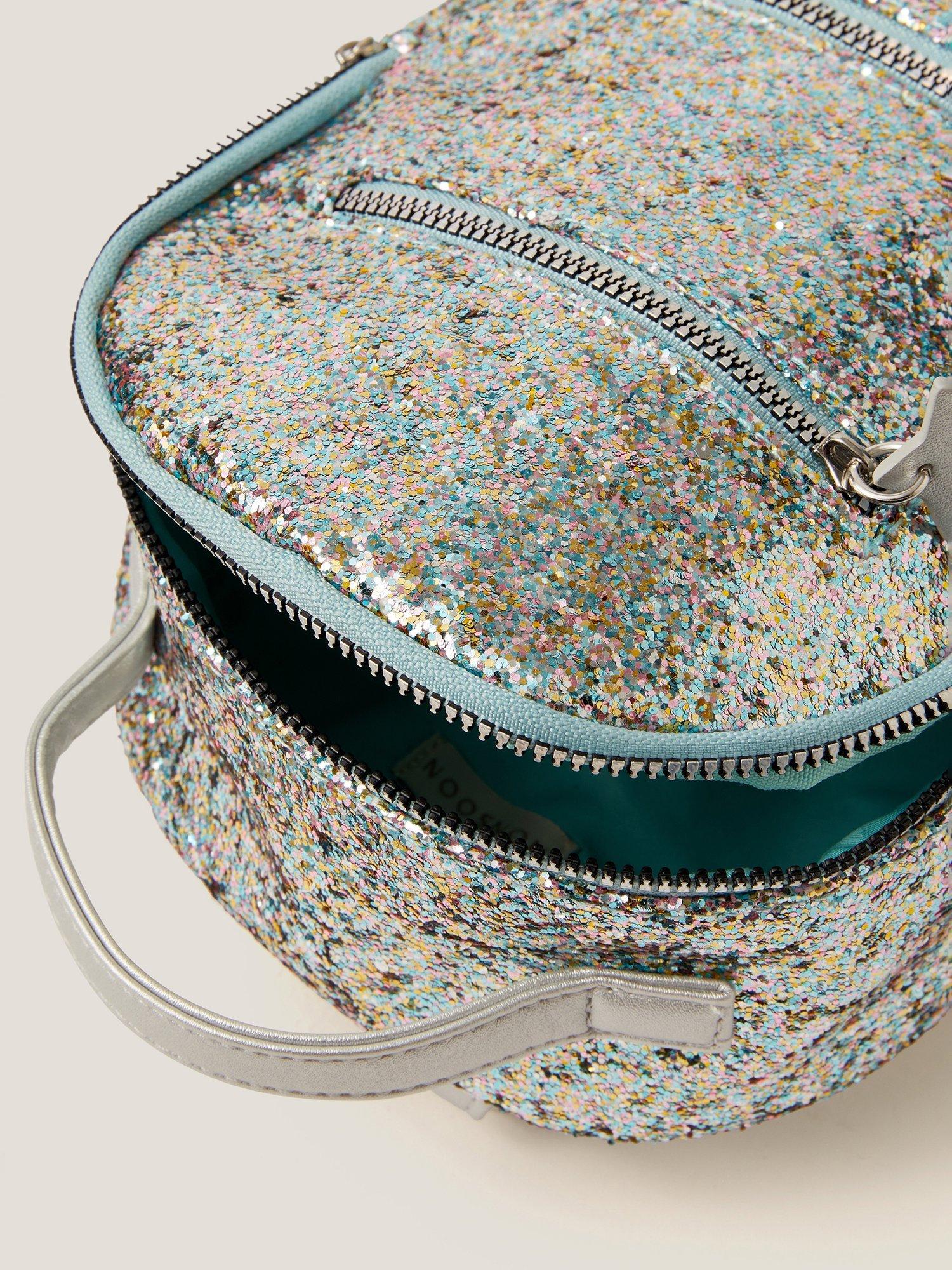 Product image 4 of 4, which shows Monsoon Kids' Glitter Backpack, Blue