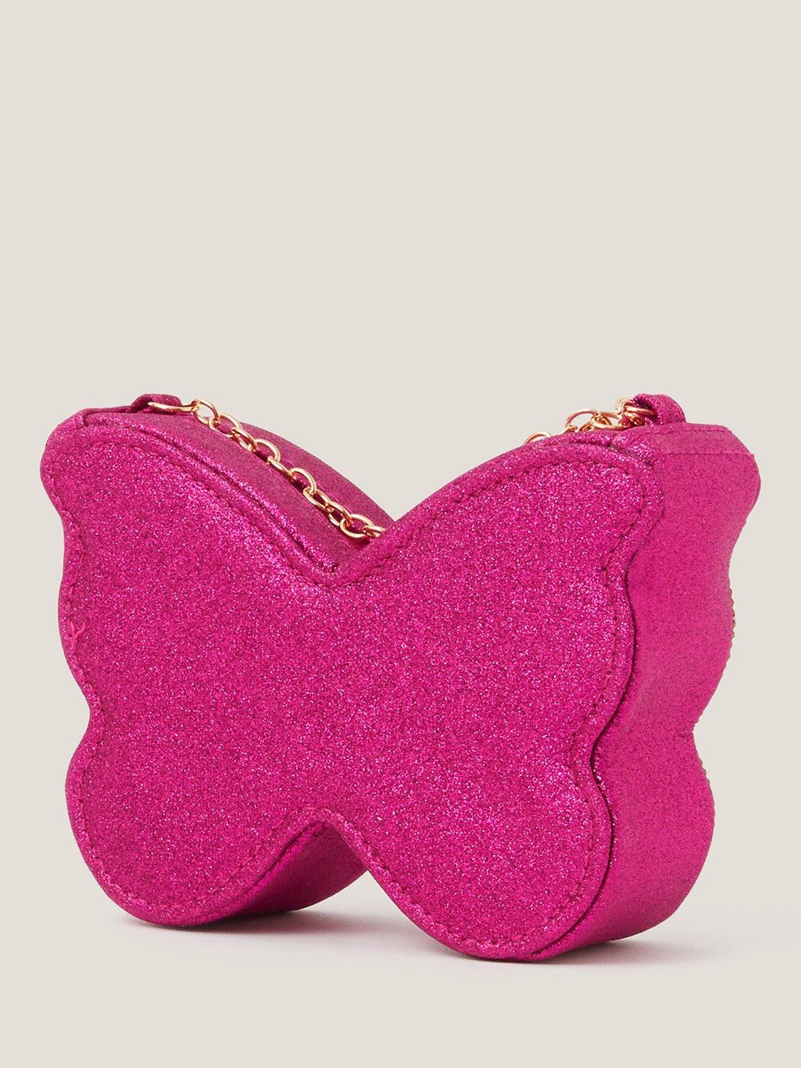 Product image 2 of 3, which shows Monsoon Kids' Butterfly Embellished Bag, Multi, One Size