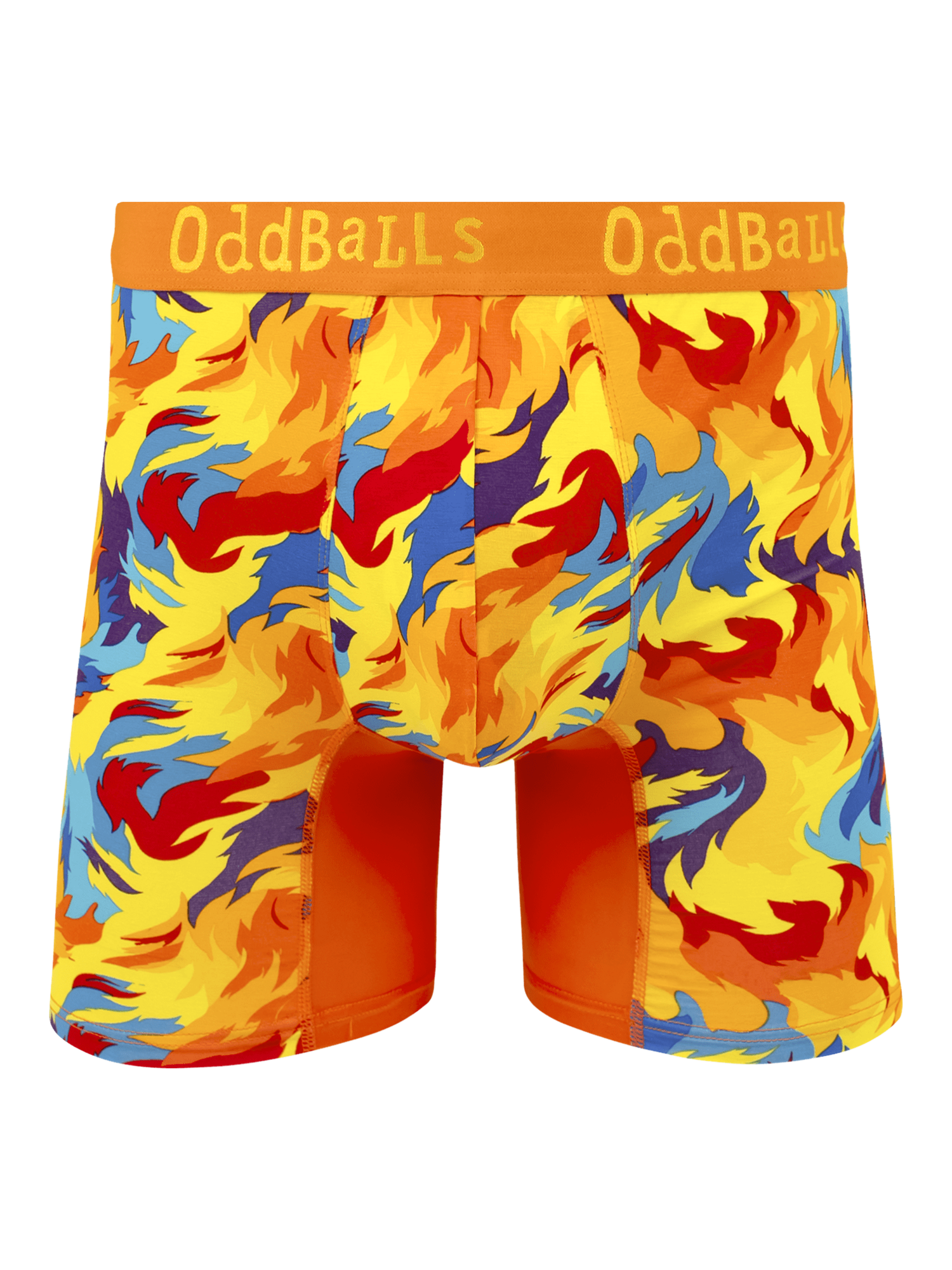Product image 3 of 5, which shows OddBalls Bamboo Stretch Printed Boxer Shorts, Pack of 3, Multi, XXS