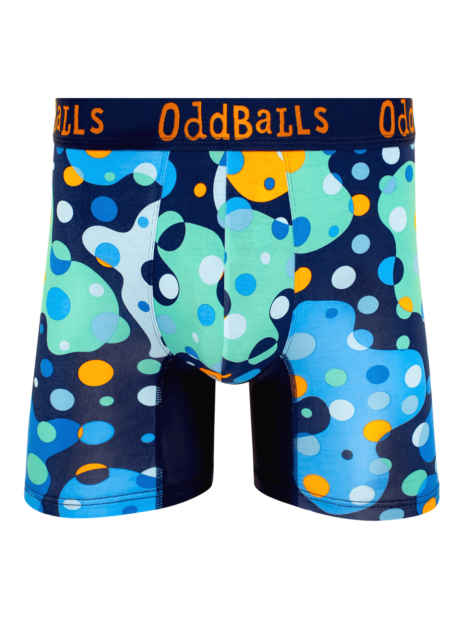 Product image 4 of 5, which shows OddBalls Bamboo Stretch Printed Boxer Shorts, Pack of 3, Multi, XXS