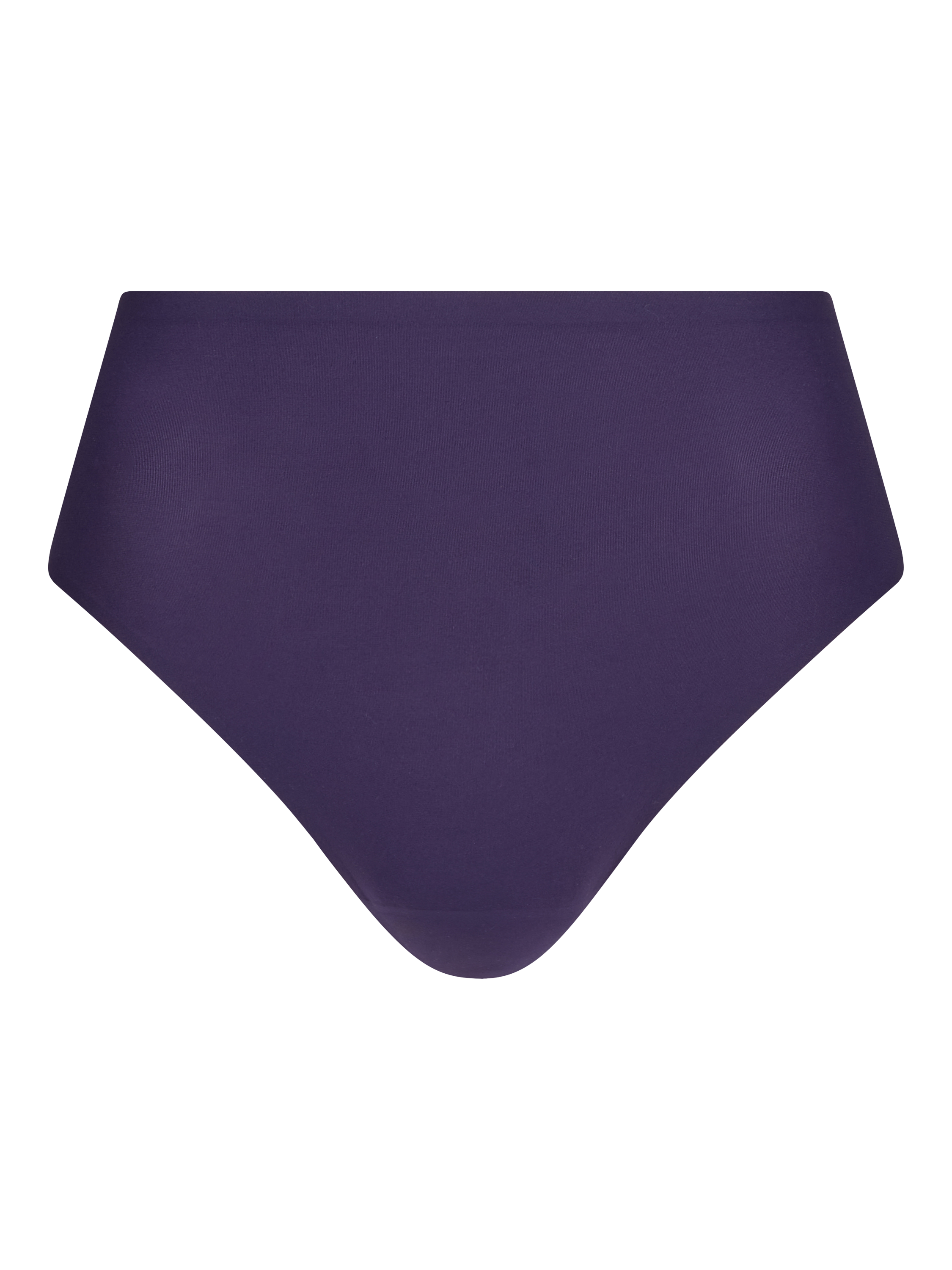 Product image 4 of 4, which shows Chantelle Soft Stretch High Leg Knickers, Fatal Violet, One Size