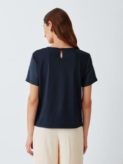 Weekend MaxMara Zona Round Neck Top - view 2, Navy
