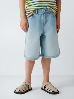 John Lewis Boy's Wide Leg Jorts, Indigo, Indigo