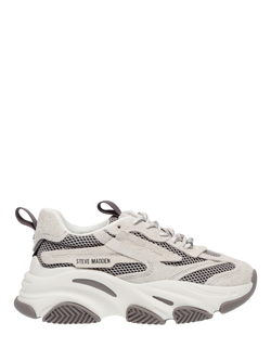 Steve Madden Possession Trainers, Bone/Grey, Bone/Grey