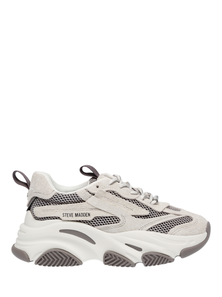 Steve Madden Possession Trainers, Bone/Grey, Bone/Grey