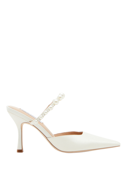 Steve Madden Brecki Embellished Court Shoes, White, White