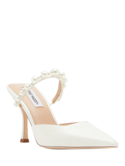 Steve Madden Brecki Embellished Court Shoes, White - view 2, White
