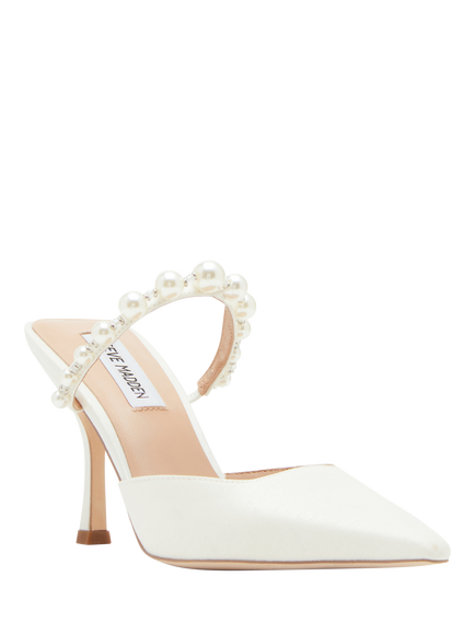 Steve Madden Brecki Embellished Court Shoes, White - view 2, White