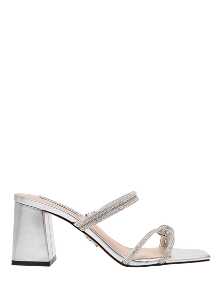 Steve Madden Catlyn Embellished Slingback Strappy Sandals, Silver, Silver